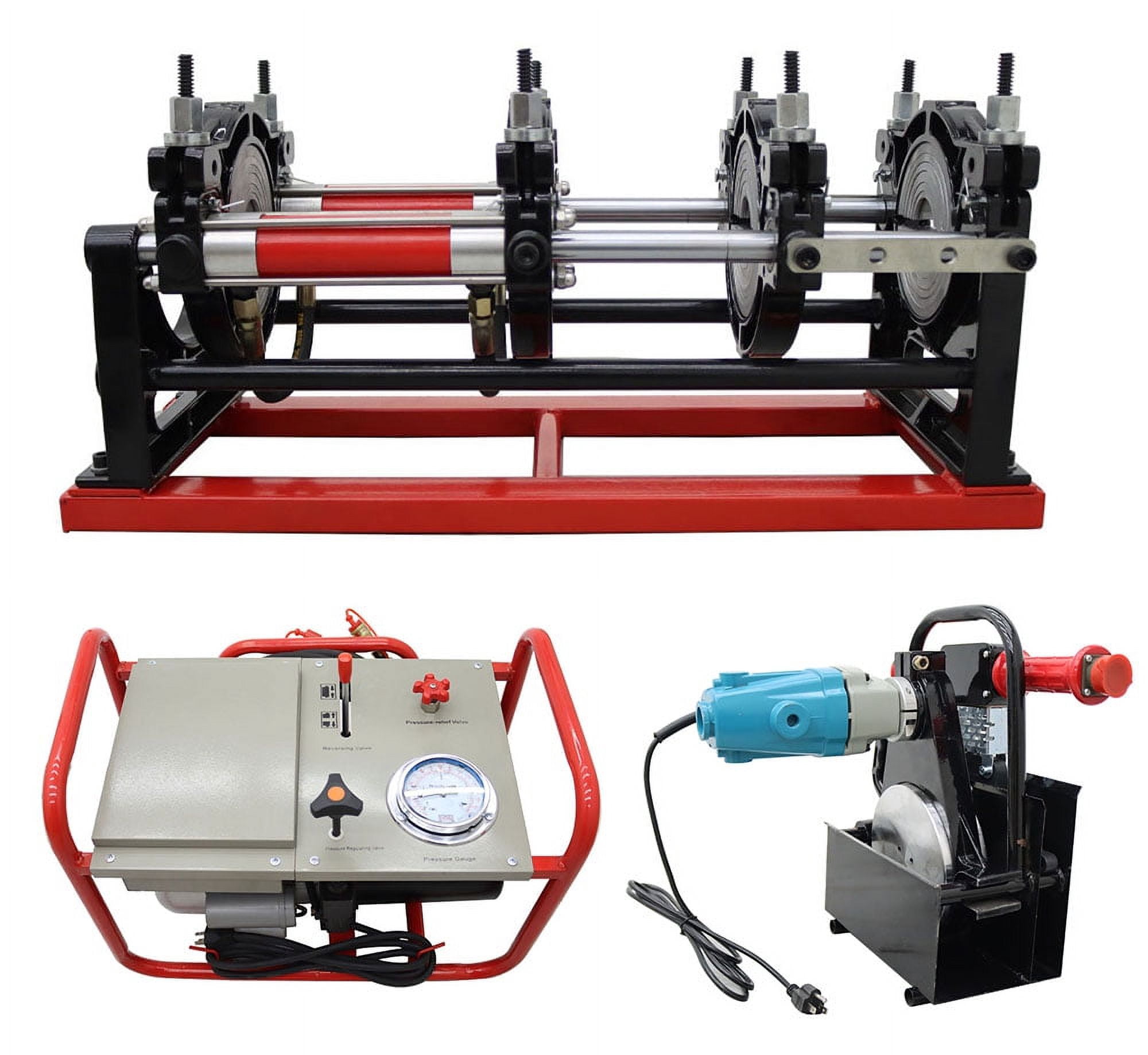 Plastic Water Pipe Welder – PP/PP-R/PE/PP-C Fusion Machine With 20-63mm Die Heads, 110V Digital Display, Dual Heating & Cooling
