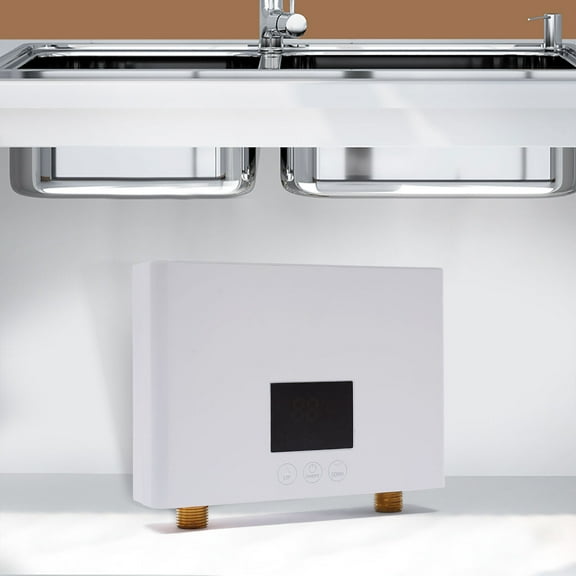 110V Kitchen Electric Hot Tankless Water Heater Shower Instant Boiler Bathroom