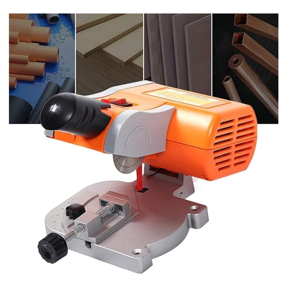 110V Mini Benchtop Cut Off Miter Saw 7800r/min home Cuts Wood Metal Home Tools Blade 1/2" Cuting Depth Miter
