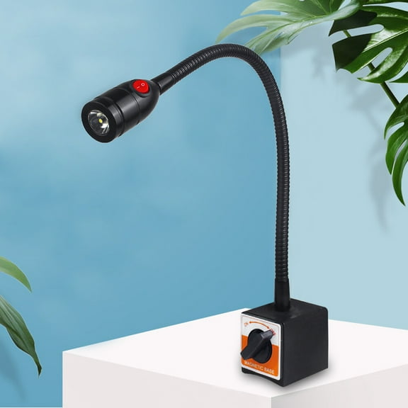 110V Modern LED Magnetic Base Work Light Linear Shape Flexible Gooseneck Lathe for CNC Machine Lamp