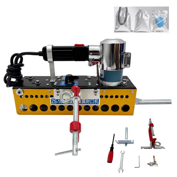 110V Portable Chain Compound Film Bag Sealer Continuous Plastic Bag Sealing Machine