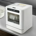 thumbnail image 1 of 110V Portable Countertop Dishwashers, Compact Mini 360° Cleaning Dishwasher Machine with Drying Function 4 Washing Program White, 1 of 7