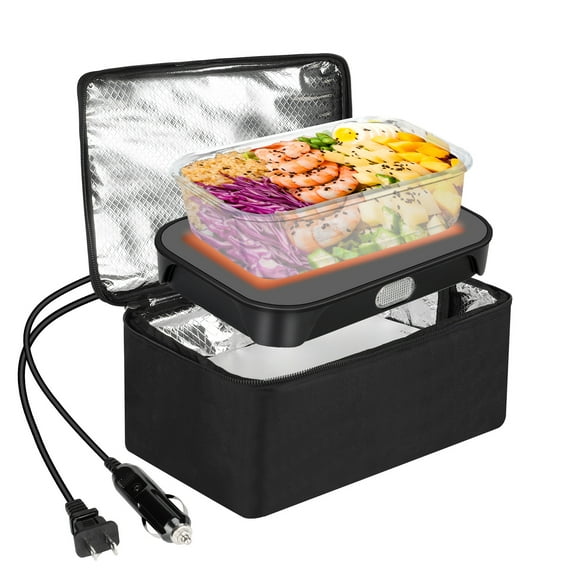 110V Portable Oven Food Warmer Electric Lunch Box Mini Heated Box for Office Home