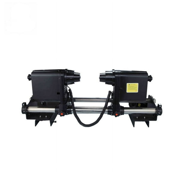 110V Printer Double-Tube and Double-Power Paper Receiver Roll Media Take Up Reel with Two Motors
