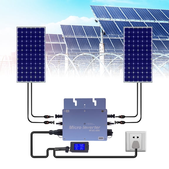 110V Solar Micro Inverter 600W Grid Tie MPPT Pure Sine Wave DC to AC Waterproof Used In Residential And Small Commercial Environments.