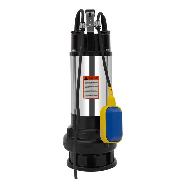 110V US Standard Submersible Sewage Pump, Automatic Float Switch Stainless Steel Sump Pump