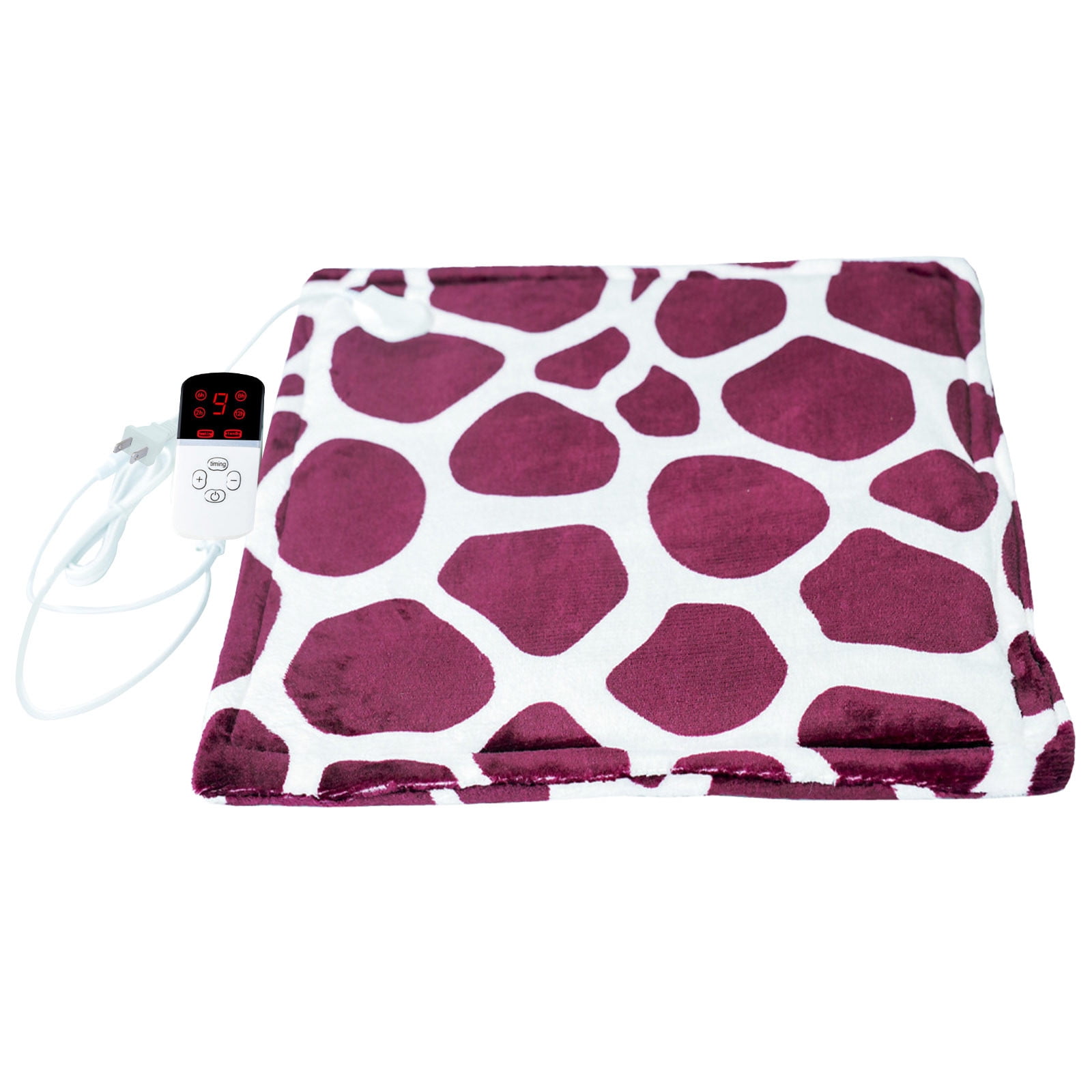110V Weighted Heating Blanket Pad Knee Pad Border Cover Blanket for Relax and Calm, Portable Electric Pads for Knee Shoulder Versatile Use, Warm Lap Blanket Timer Auto Off