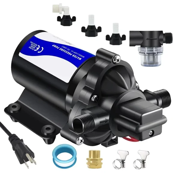 110V on Demand Water Pump 50 Psi Water Pressure Booster for Home Utility Water T