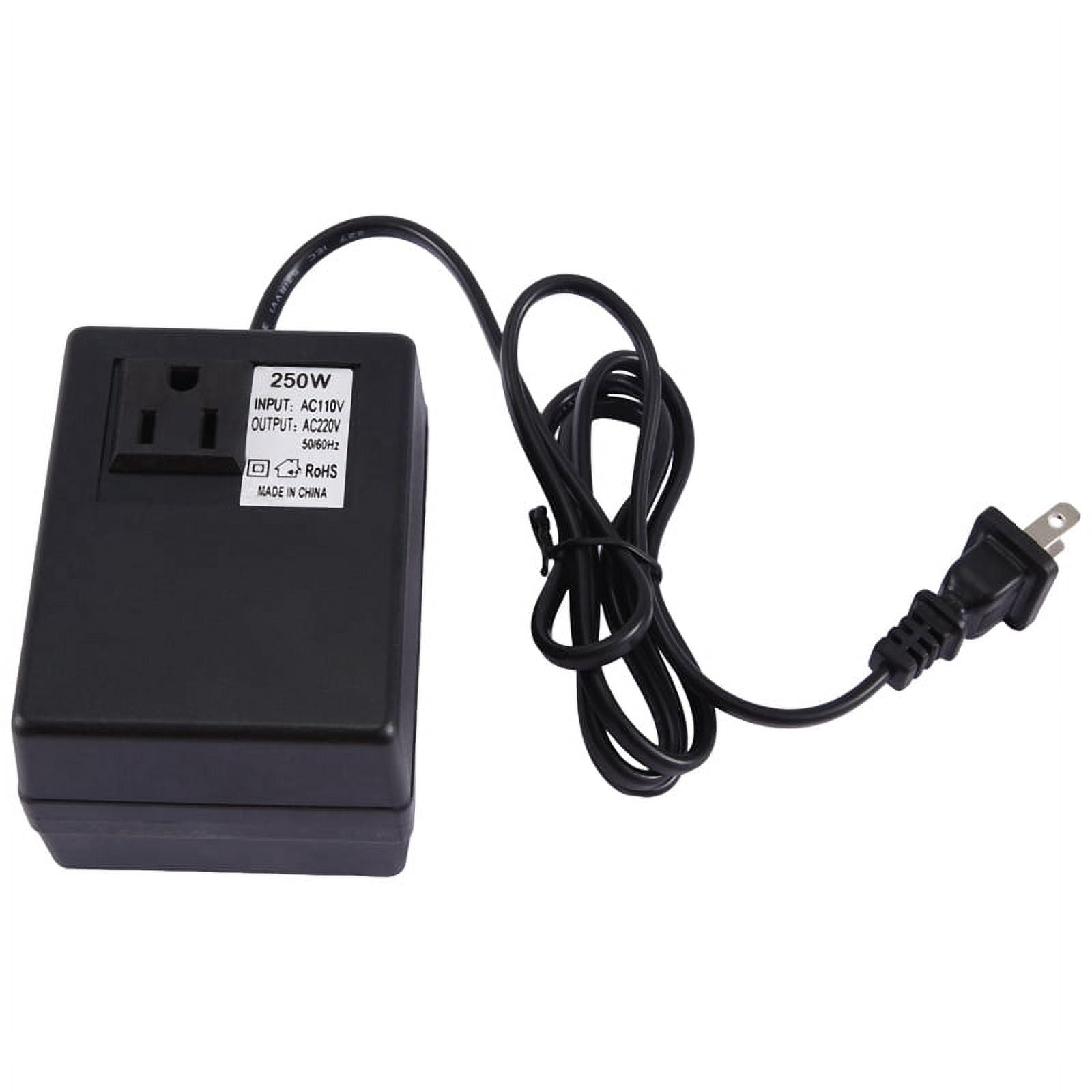 110V to 220V 250W Multifunction Convenient Practical Portable Power Transformer with US Plug