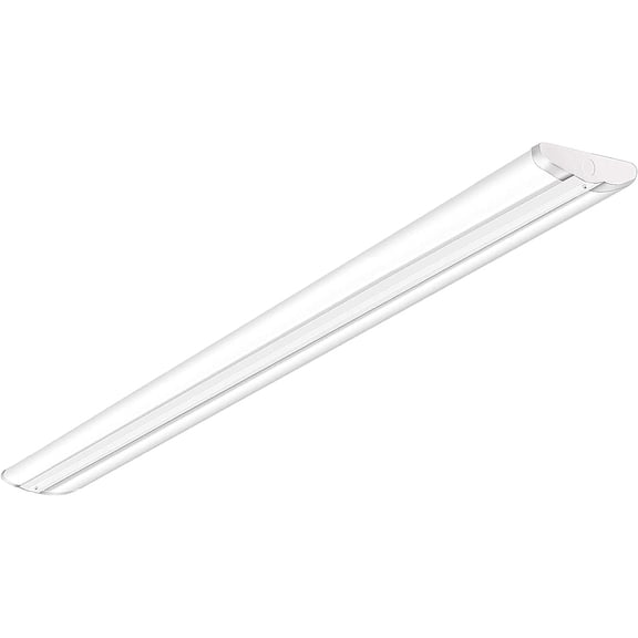 110W 8FT LED Wraparound Ultra Slim Strip Lights, 12600 Lumens, 5000K, 8 Foot LED Gara Warehouse Light, No Glare, Flush Mount Office Ceiling Lighting Fixture, Fluorescent Tube Replacement