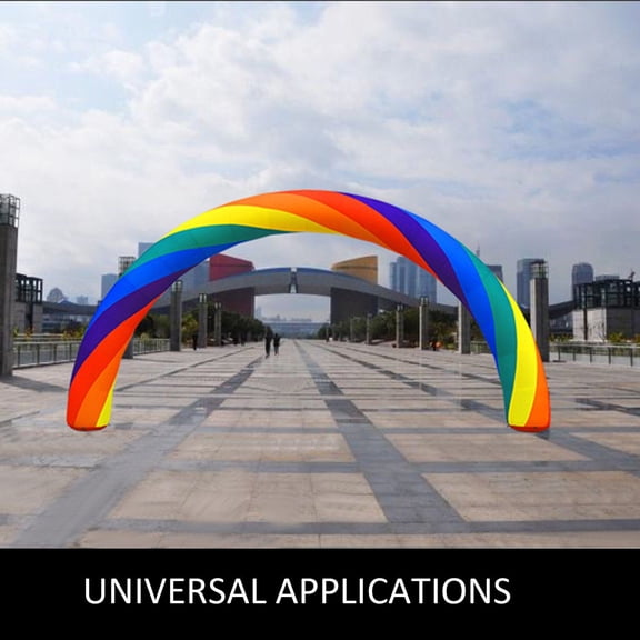 110W Blower Inflatable Rainbow Arch 26ft x 10ft - Party, Event, Outdoor Advertising Decor
