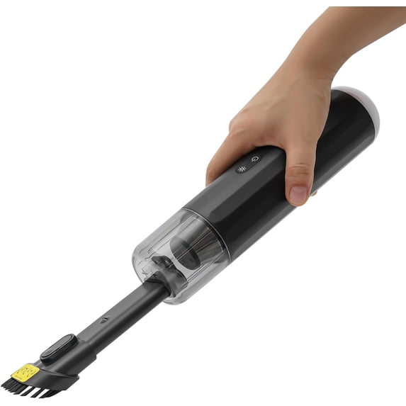 110W Portable Mini Vacuum Set with (Small, Medium, Large Nozzle) Powerful Handheld Vacuum Cordless Car Vacuum Cleaner for Carpets Car Seats Trunks