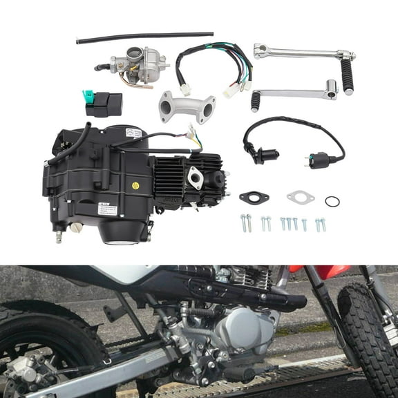 110cc Engine Motor K Start Carburetor Pit Dirt Bike M En14-Set Black 7500kW(r/min), Min Oil Consumption 367(g/kw. H) for HONDA CRF50 / CRF70 / XR50