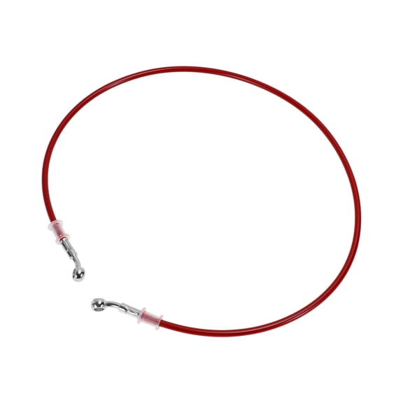 110cm Motorcycle Brake Clutch Oil Hose Line with Nylon Stainless Steel Wire Braid PU Motorcycle Hydraulic Brake Line for Motorcycles Dirt bikes Red