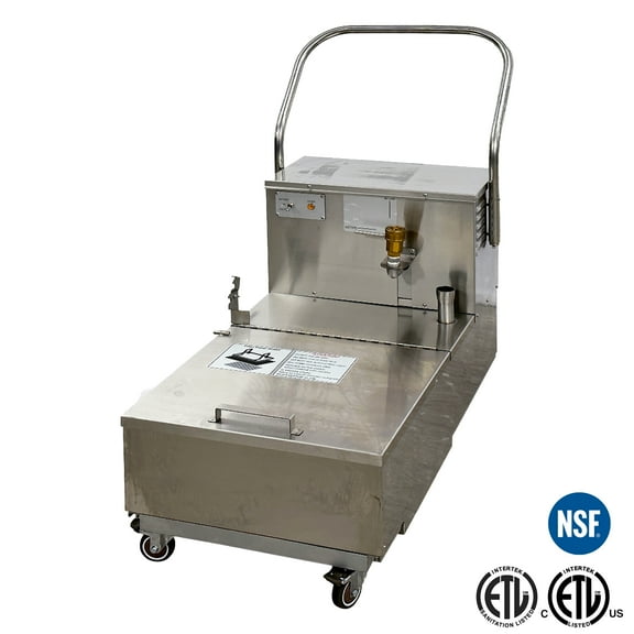 110lbs Commercial Fryer Oil Filter Cart Machine Commercial Filtration System 110V NSF ETL