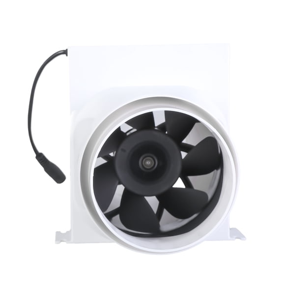 110mm 12V Extractor Fan Low Noise Inline Duct Hydroponic Air Blower Exhaust Fan for Home Bathroom Grow Room Ventilation