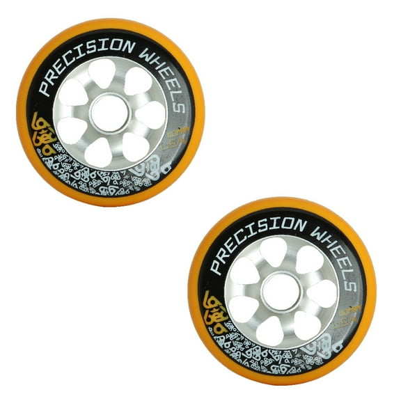 110mm Pro Scooter Wheel 2-Pack Labeda Precision Aluminum Core Orange USA MADE