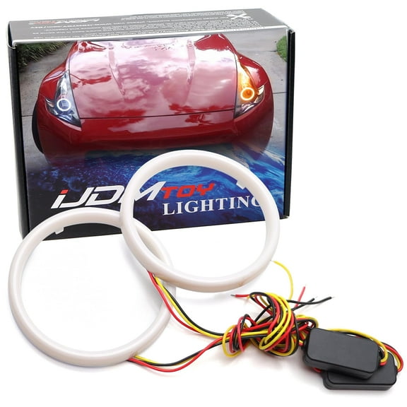 110mm White/Amber Switchback LED Halo Ring Retrofit Lighting Kit