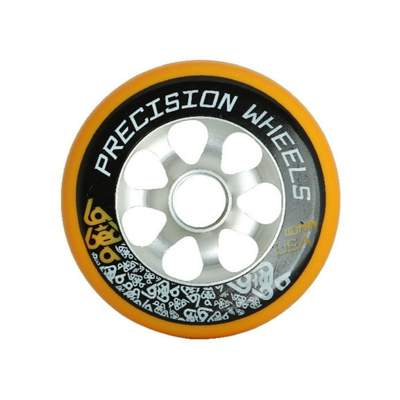 110mm pro scooter wheel labeda precision aluminum core orange high rebound