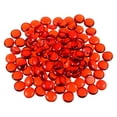 thumbnail image 1 of Uxcell 110pcs Fire Glass Beads for Fire Pit, Flat Marble Beads, Glass Pebbles, 17-19mm(2/3"-3/4"),500g/1.1lbs Red, 1 of 5