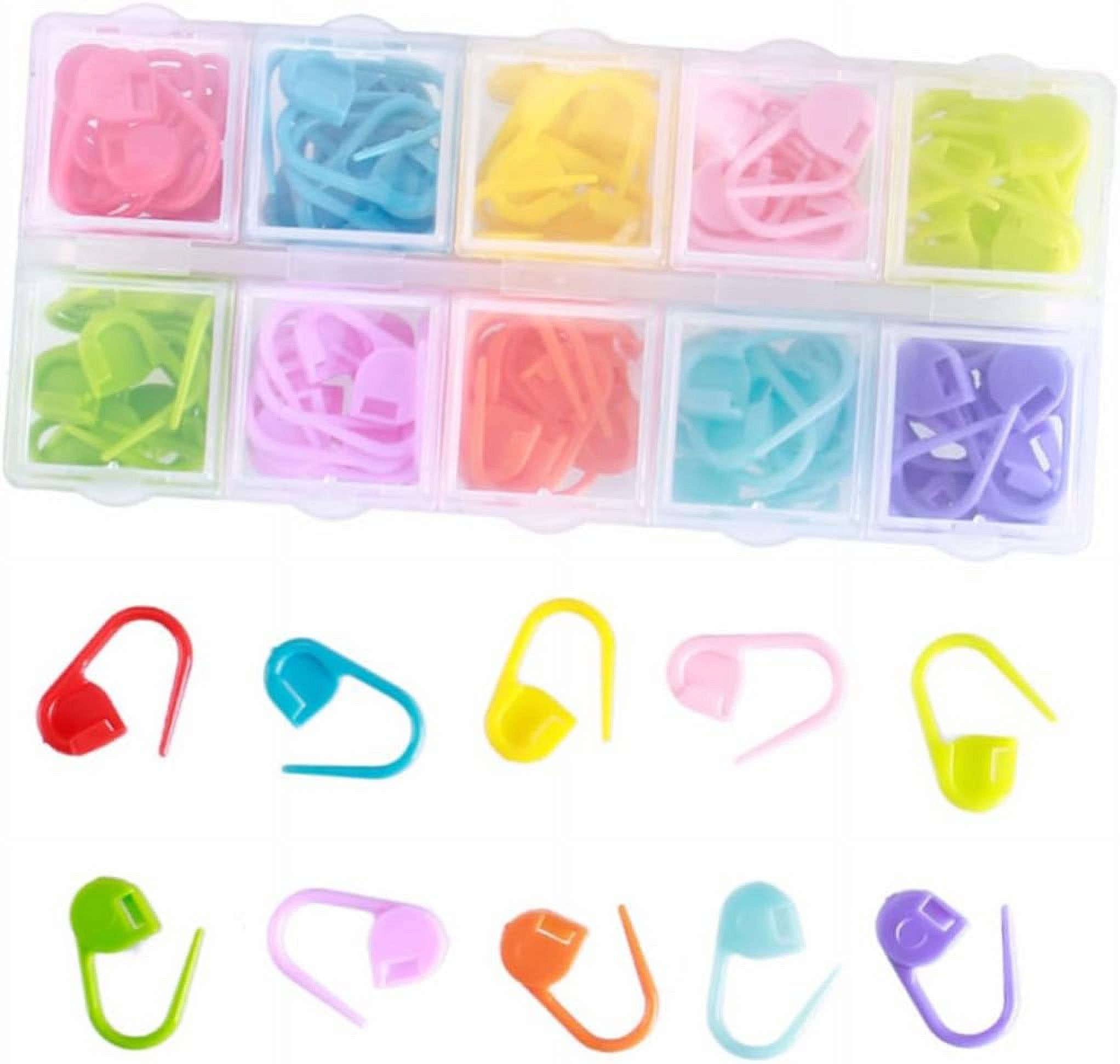 110pcs Knitting Stitch Markers Locking Stitch Markers Knit Stitch