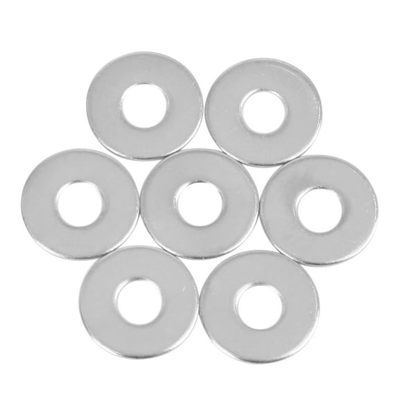 110pcs M5 x 15mm x1mm Stainless Steel Car Fastener Sealing Flat Washer Gaskets Silver Tone
