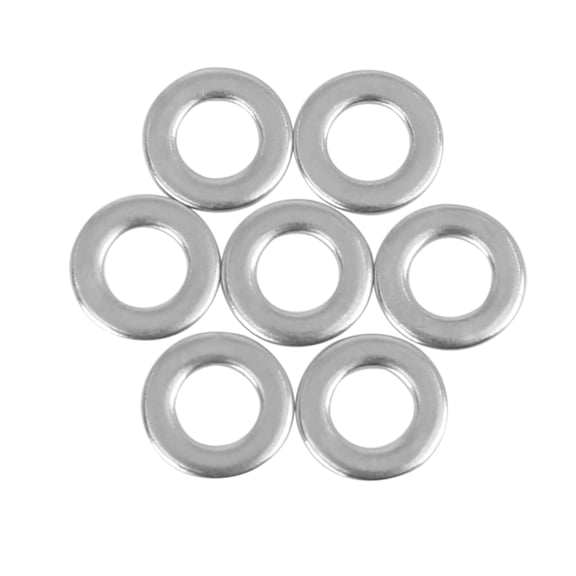 110pcs M6 x 12mm x1.2mm Stainless Steel Car Fastener Sealing Flat Washer Gaskets Silver Tone