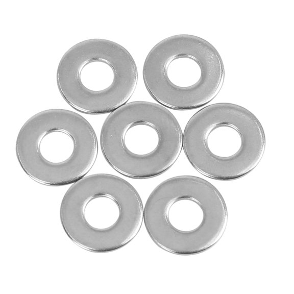 110pcs M6 x 16mm x1.5mm Stainless Steel Car Fastener Sealing Flat Washer Gaskets Silver Tone