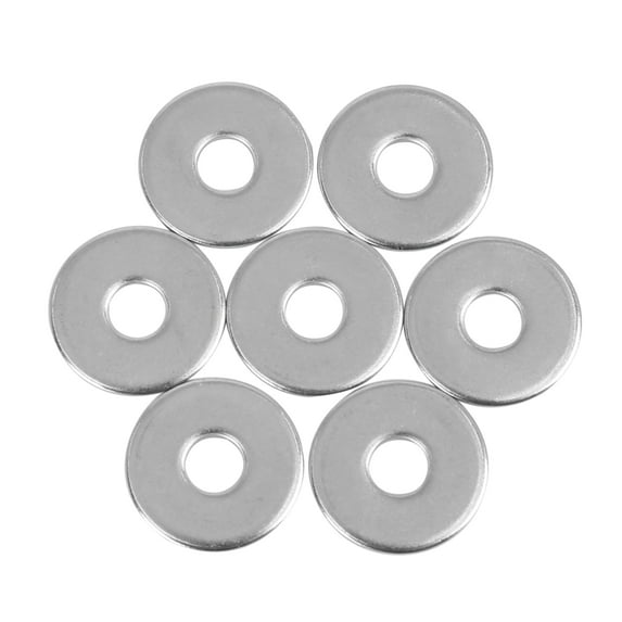 110pcs M6 x 20mm x1.5mm Stainless Steel Car Fastener Sealing Flat Washer Gaskets Silver Tone