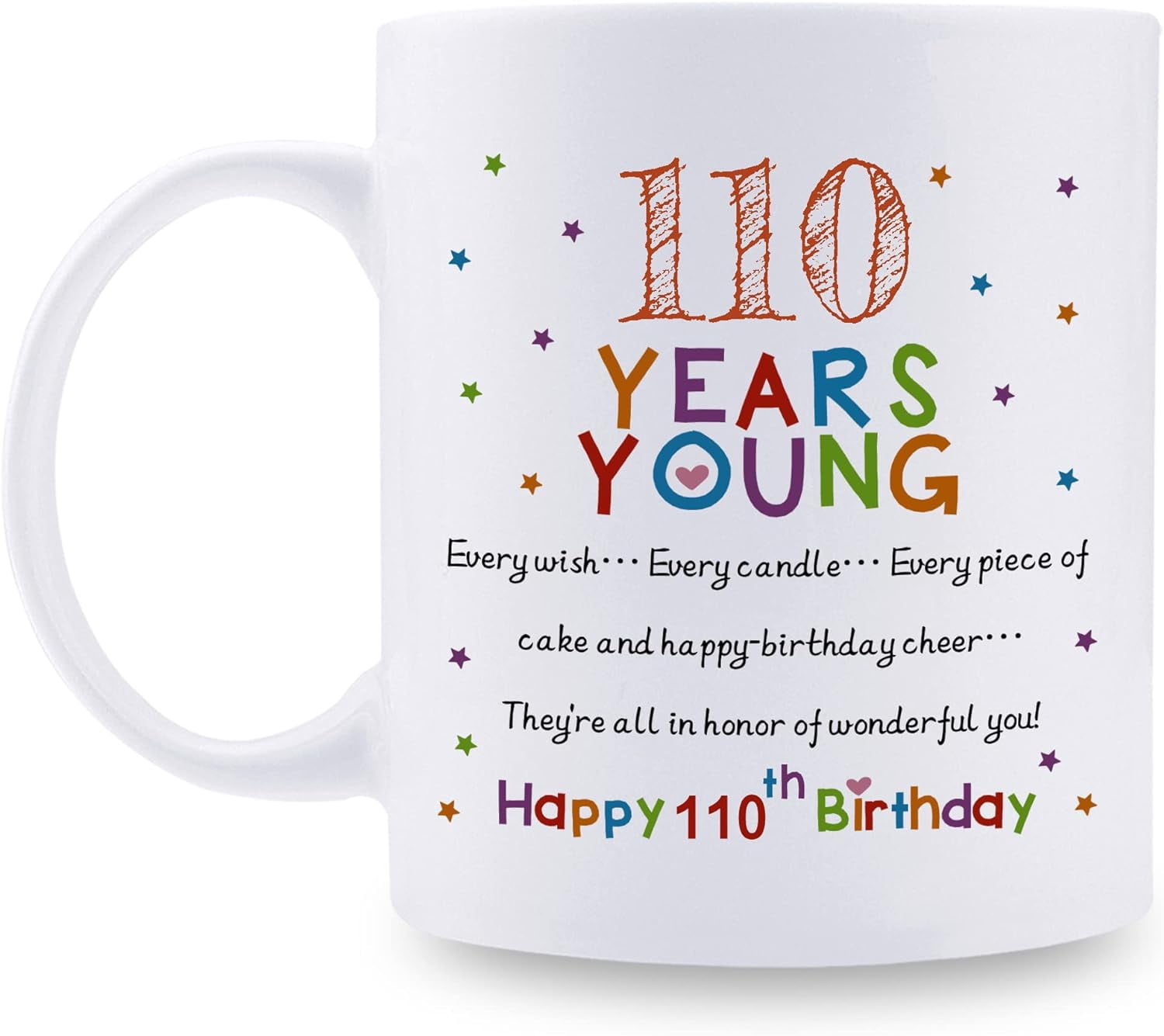 Year 110 110th Birthday Gifts for Women Men - 110 Years Young Birthday Mug ...