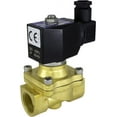 thumbnail image 1 of 110v AC 20mm 3/4" NPT Normally Open Brass NBR 2-Way Solenoid Valve, 1 of 2