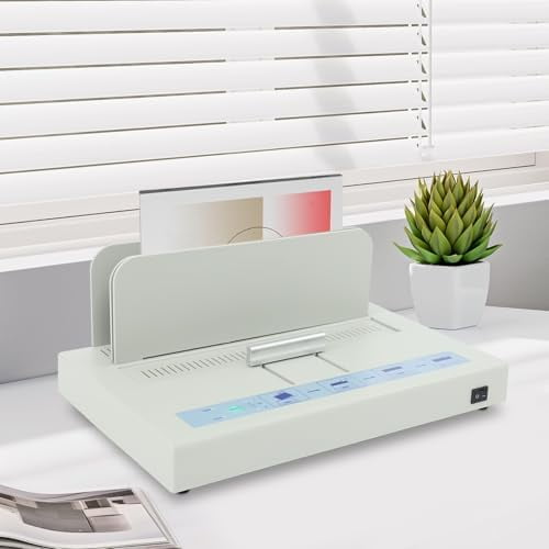 110v Thermal Binding Machine 480 Sheets Capacity Book Binding Material, A3/A4 Document Heat Binder Hot Melt Machine Metal Thermal Binder Contract Document Invoice Folder$$Office