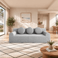 thumbnail image 1 of UHOMEPRO 71"W Sofa and Couch, 3 Seater Extra Deep Seat Cloud Couch with 3 Pillows and Side Pockets for Living Room Small Space, 1200lbs, Light Gray, 1 of 9