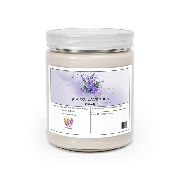 111 & COMPANY LAVENDER HAZE EUCALYPTUS LAVENDER HERB SCENTED CANDLE |SOY WAX 9oz