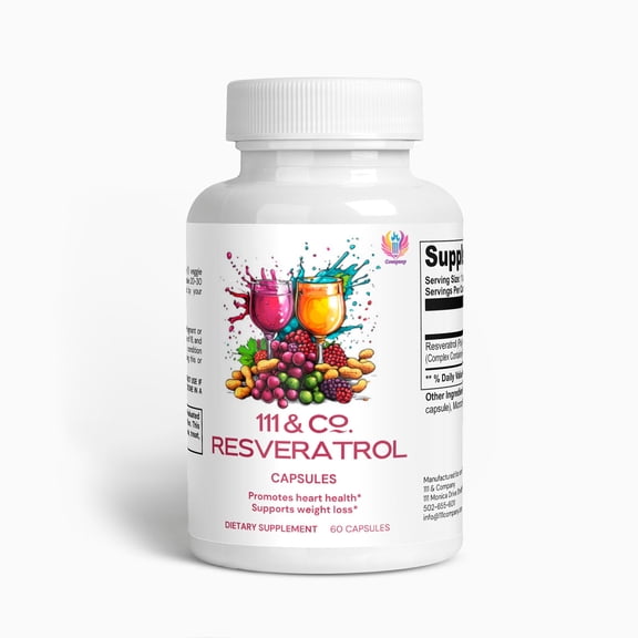 111 & COMPANY RESVERATROL 50% 600 MG CAPSULES