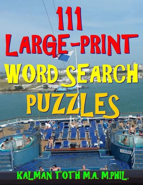 111 Large-Print Word Search Puzzles: Improve Your IQ with Entertaining Puzzles, (Paperback)