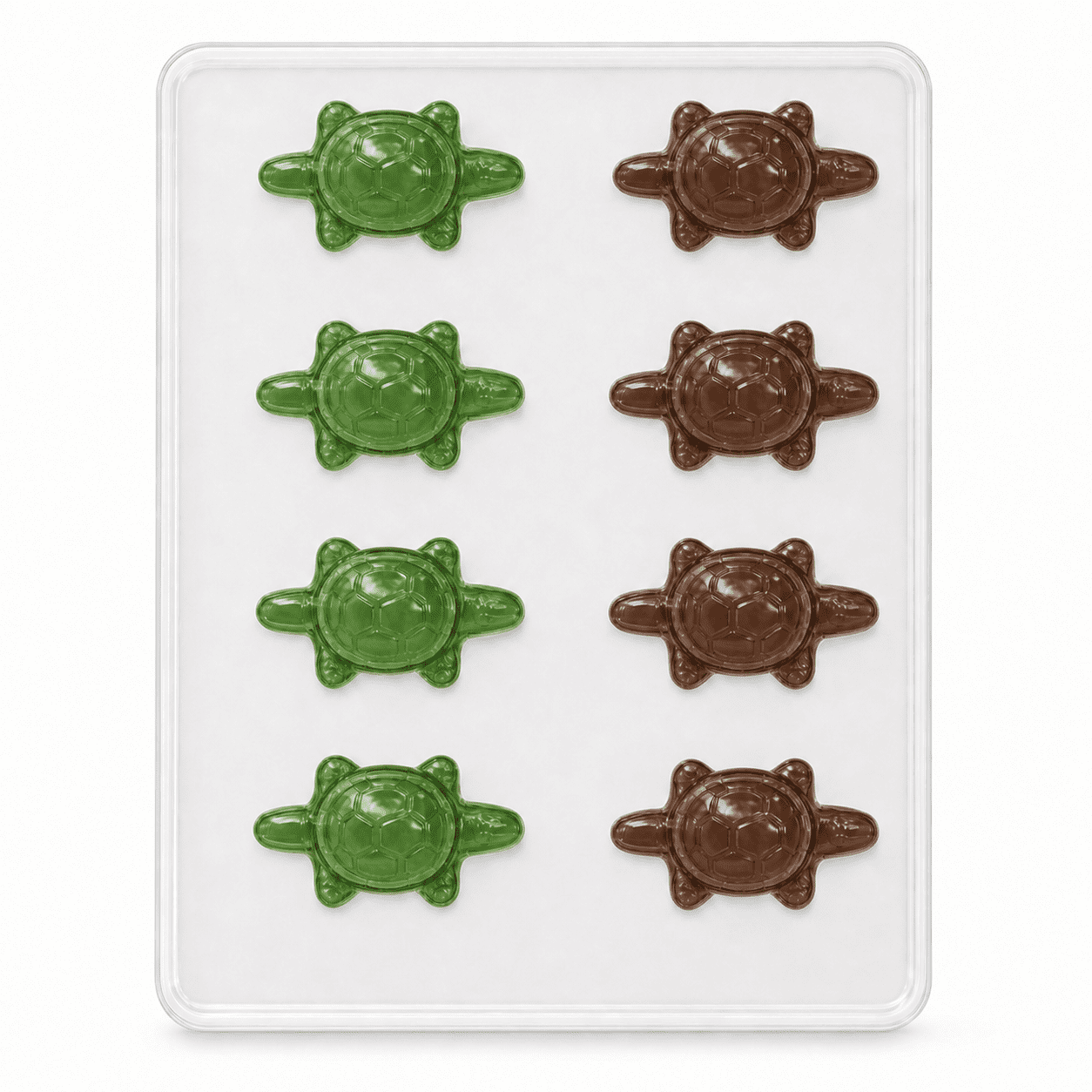 Candy Molds N More 8-Cavity Turtle Plastic Chocolate Candy Mold, (111)
