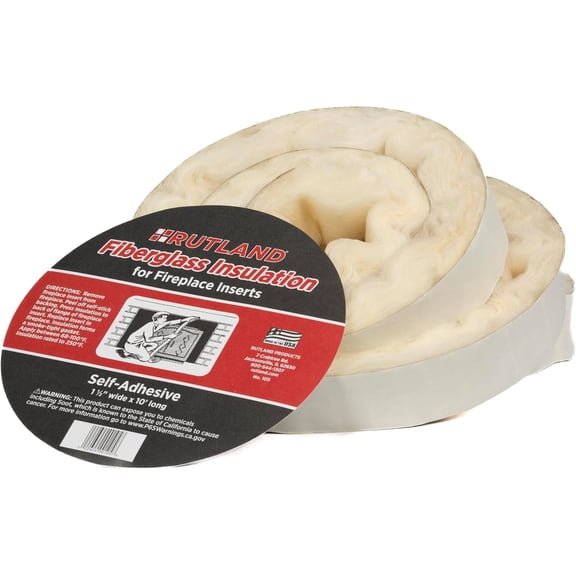 1111 Fireplace Insert Insulation Fiberglass, 1-1/2-Inch by 10-Feet, 1-1/2" x 10', Yellow, Model:105