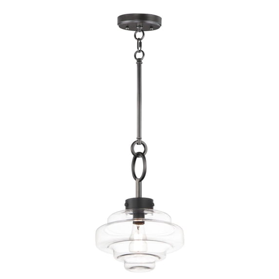11122CLBK Maxim Lighting Harbor - 1 Light Pendant-Black Finish -Traditional Installation