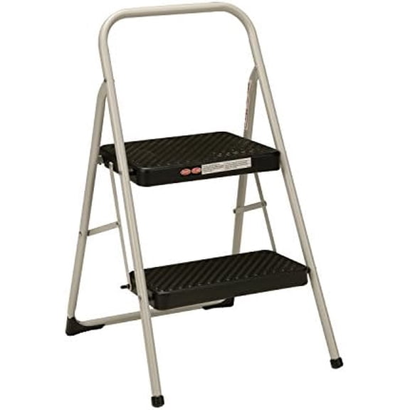11135CLG1E 2-Step Household Folding Step Stool, Gray