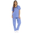 thumbnail image 1 of 11149W Just Love Women's Scrub Sets / Medical Scrubs / Nursing Scrubs - L (Extra Large, Ceil With Navy Trim), 1 of 3