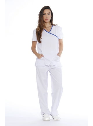 ScrubHaven  White Scrub Skirts & Nursing Dresses