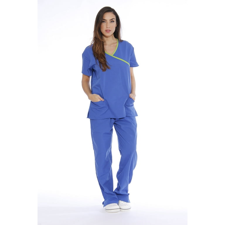 5 cute ways to style blue scrubs #nursing #scrub #scrubslife #scrubstyle  #joggerscrubs #ernurse 