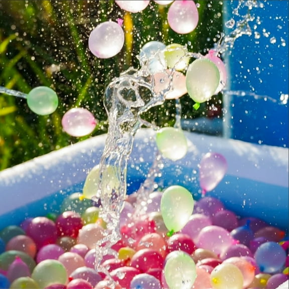 111PCS Water Balloons,Reusable Water Balloons,Water Balloons Quick Fill ,Water Balls Vase Filler,Bunch Balls For Water Balloon Games,Outdoor Family, Friends, Children Summer Fun