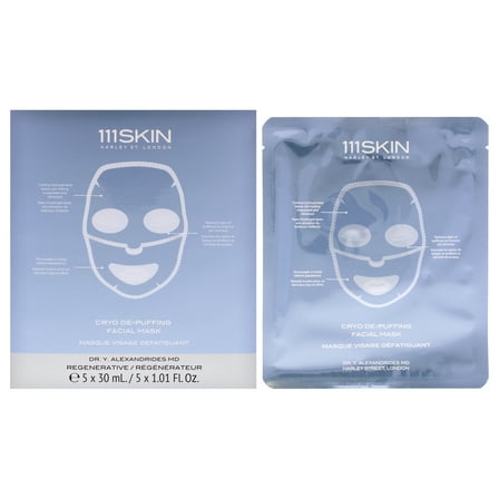 111Skin Cryo De-Puffing Facial Mask , 5 Pc Mask
