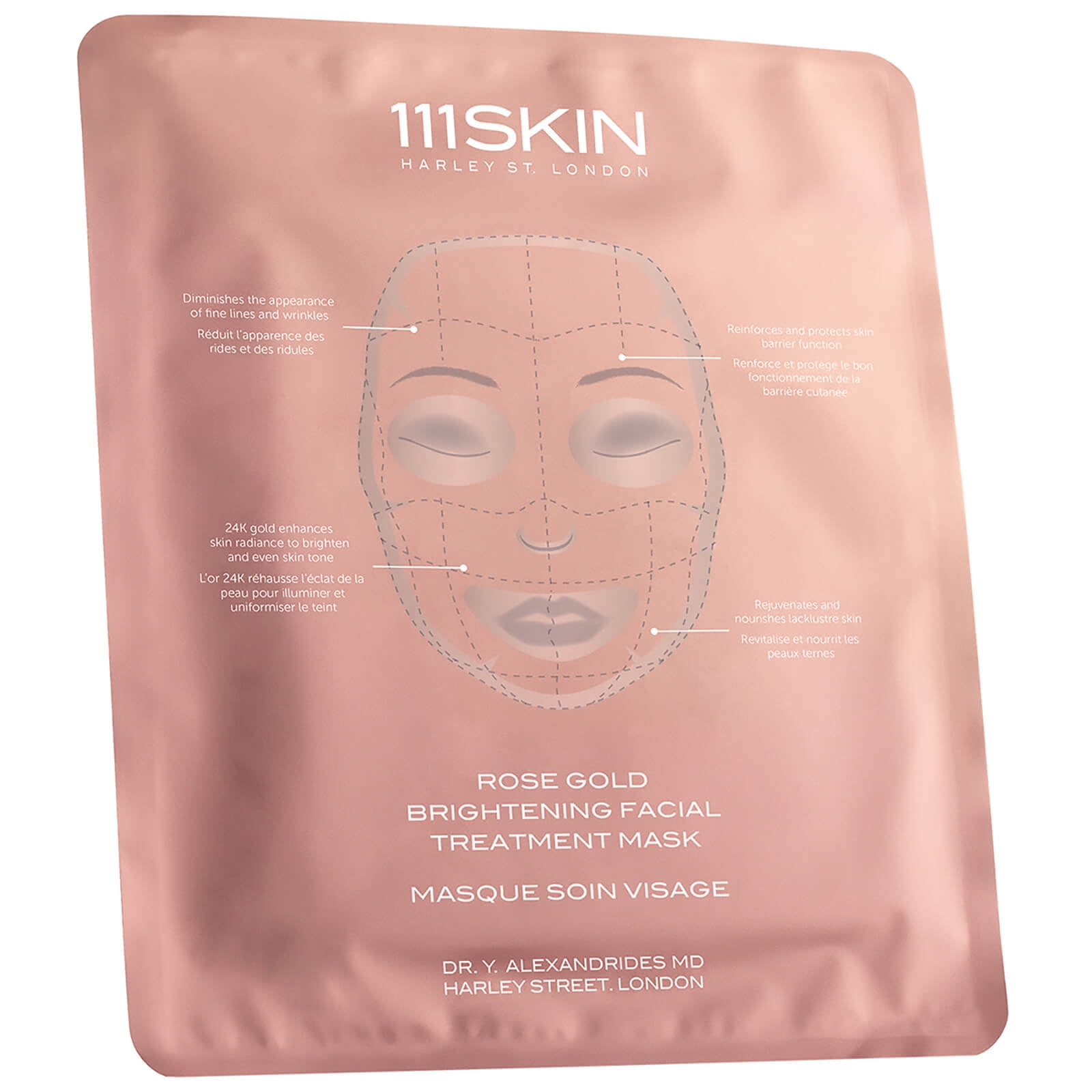 111SKIN Rose Gold Brightening Facial Treatment Mask (1 Mask) (Expire 05
