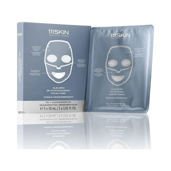 111SKIN Sub-Zero De-Puffing Energy Facial Mask, 1 oz - 5 Pack