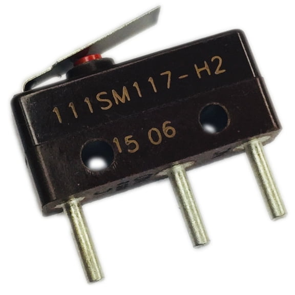 111SM117-H2 Basic Action Switch Snap N.O./N.C. SPDT Leaf Lever PC Pins 5A 250VAC 30VDC 2.22N