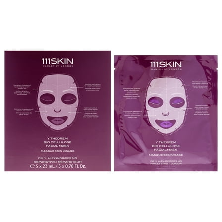 111Skin Y Theorem Bio Cellulose Facial Mask , 5 Pc Mask