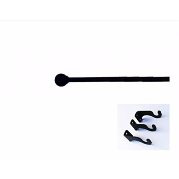 112 Inch Ball Curtain Rod Large